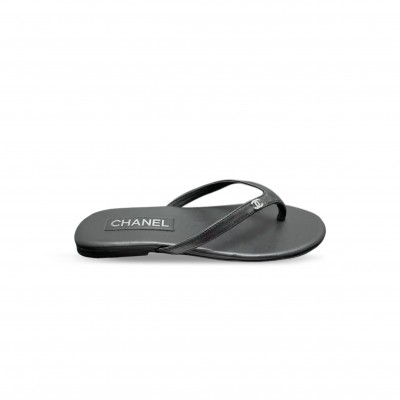 CHANEL FLIP FLOPS WOMEN'S BLACK G45716